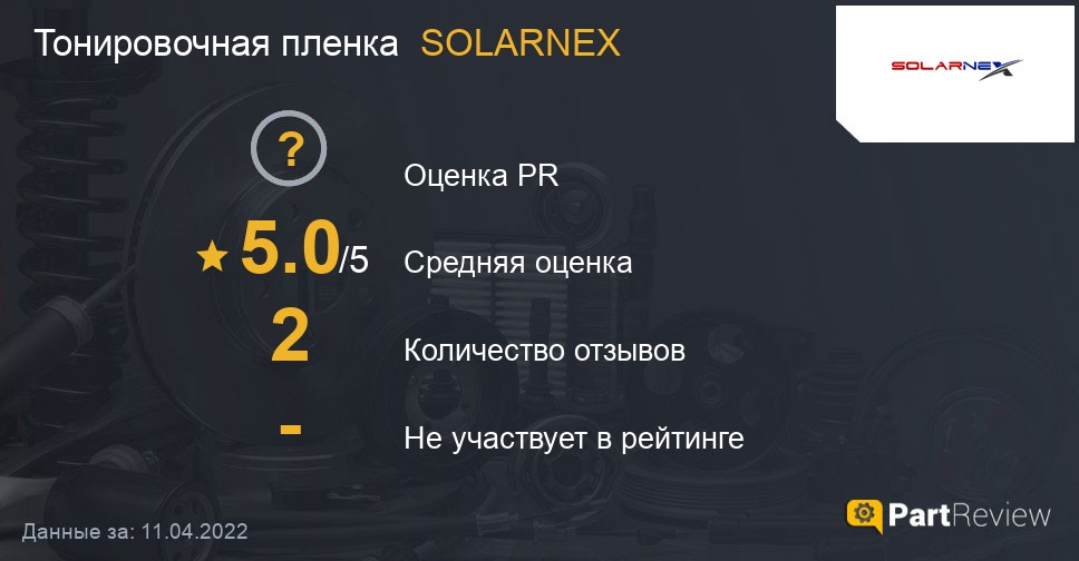 Отзывы о тонировочных пленках SOLARNEX