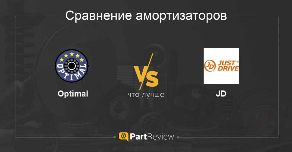 Сравнение амортизаторов Optimal и JD