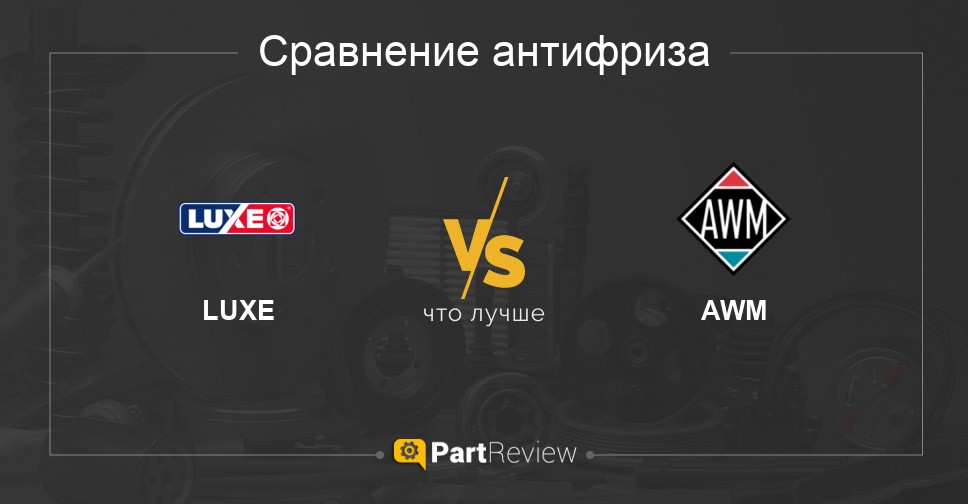 Сравнение антифризов LUXE и AWM